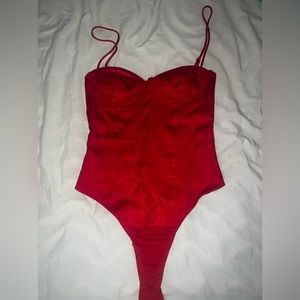 SOLD ZARA Women's Red Bodysuit